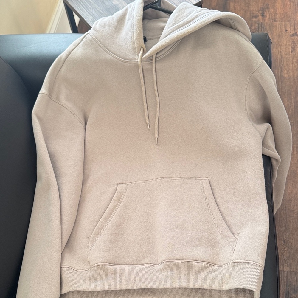H&M Men's Light Beige Hoodie